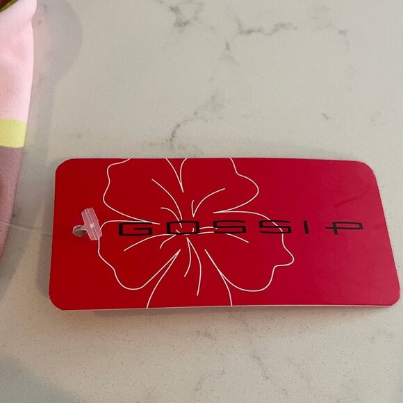 Gossip Block and Key Hipster Tropical Print Bikini Bottoms Multi Color Sz M NWT - Picture 7 of 10